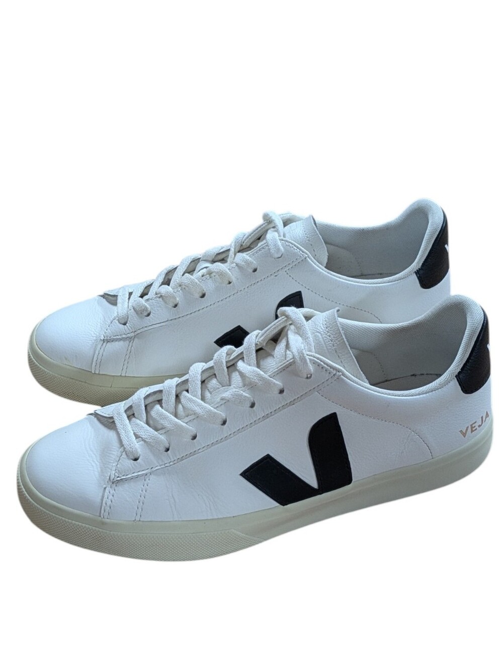 Veja Campo White Leather Sneakers Size 43 EU Size 10 Mens